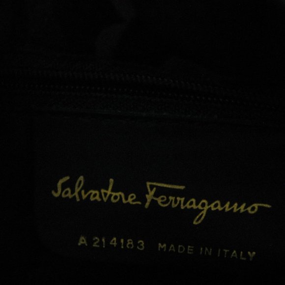 Ferragamo Black Pebble Leather - Picture 3 of 9